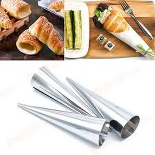 Bộ 05 khuôn bánh hình ốc quế 2.8cm dài 12cm