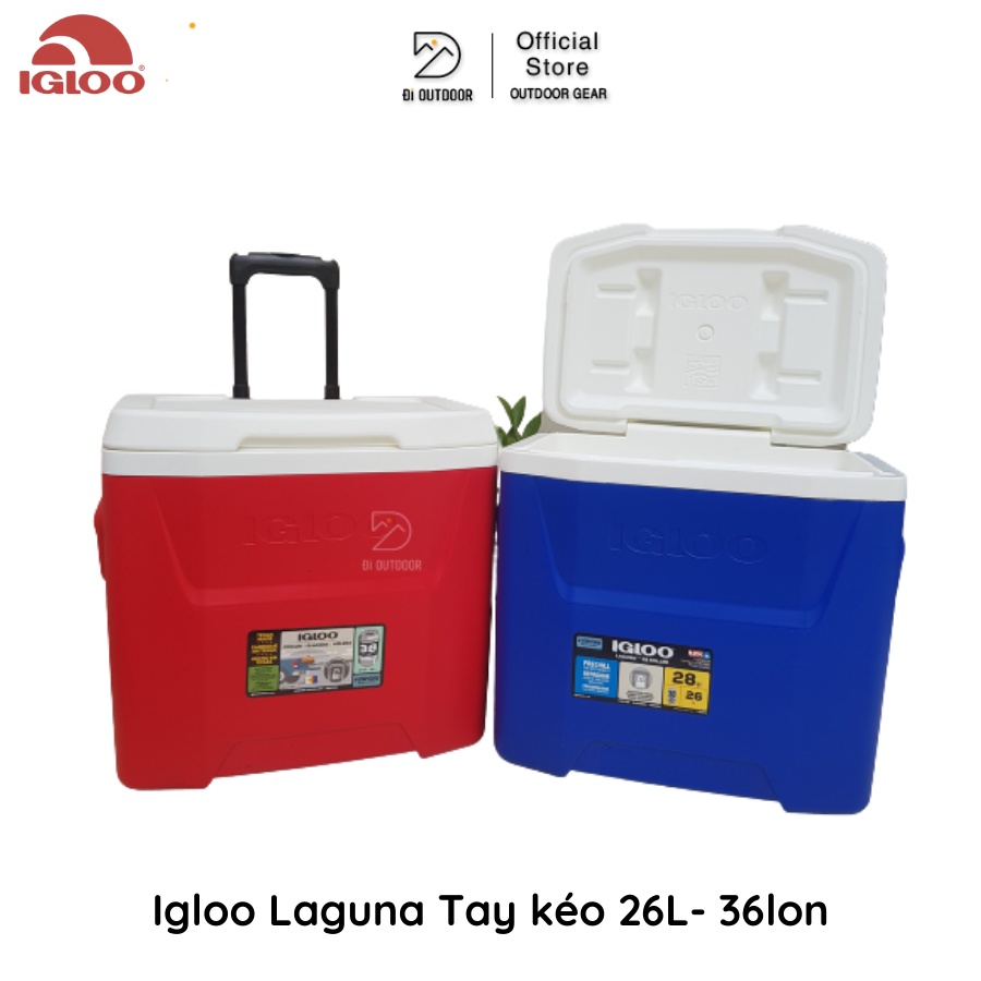 Thùng Đá Dã Ngoại IGLOO Có Tay Kéo Bánh Xe 26L- 28L