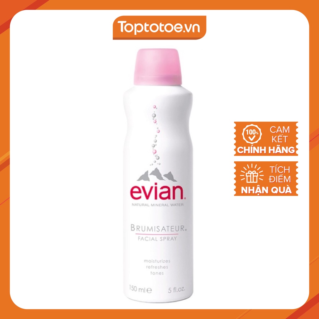 Xịt Khoáng Evian Cung Cấp Ẩm Và Làm Dịu Da Evian Spray Brumisateur Natural Mineral Water