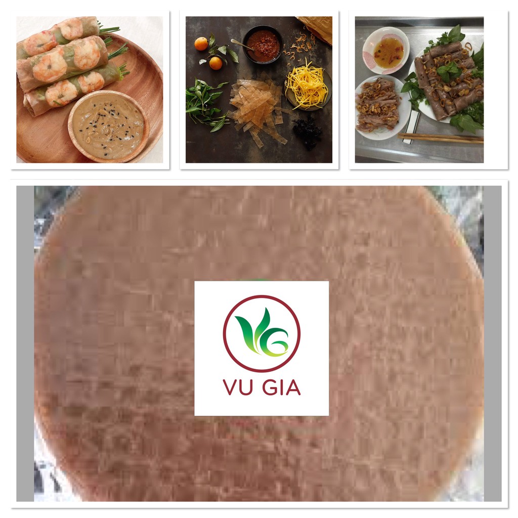 Bánh tráng gạo lứt VU GIA ngũ sắc Tệp 50-60 cái tệp 500g | BigBuy360 - bigbuy360.vn