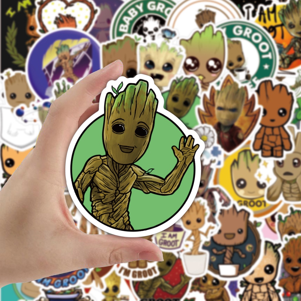 Bộ 50/25/10 Sticker Dán Chống Thấm Nước Hình Guardians of The Galaxy