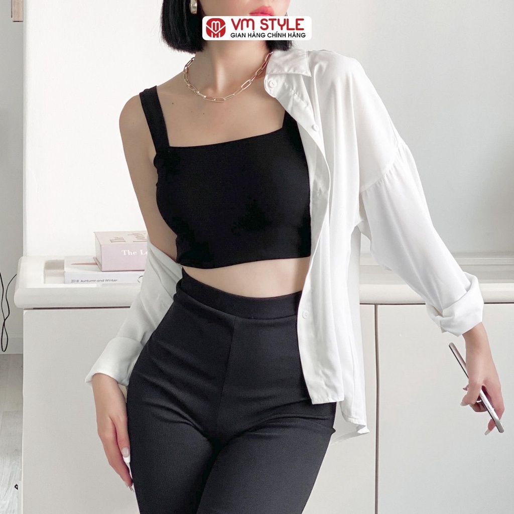 Áo thun 2 dây bản to trơn VM STYLE ulzzang trơn thời trang 22ATU03T372102