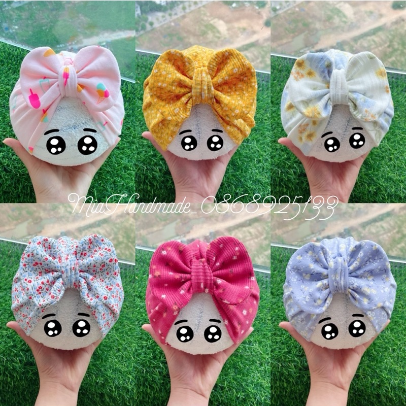 MŨ TURBAN CHO BÉ RẺ ĐẸP CHẤT COTTON MỀM MỊN