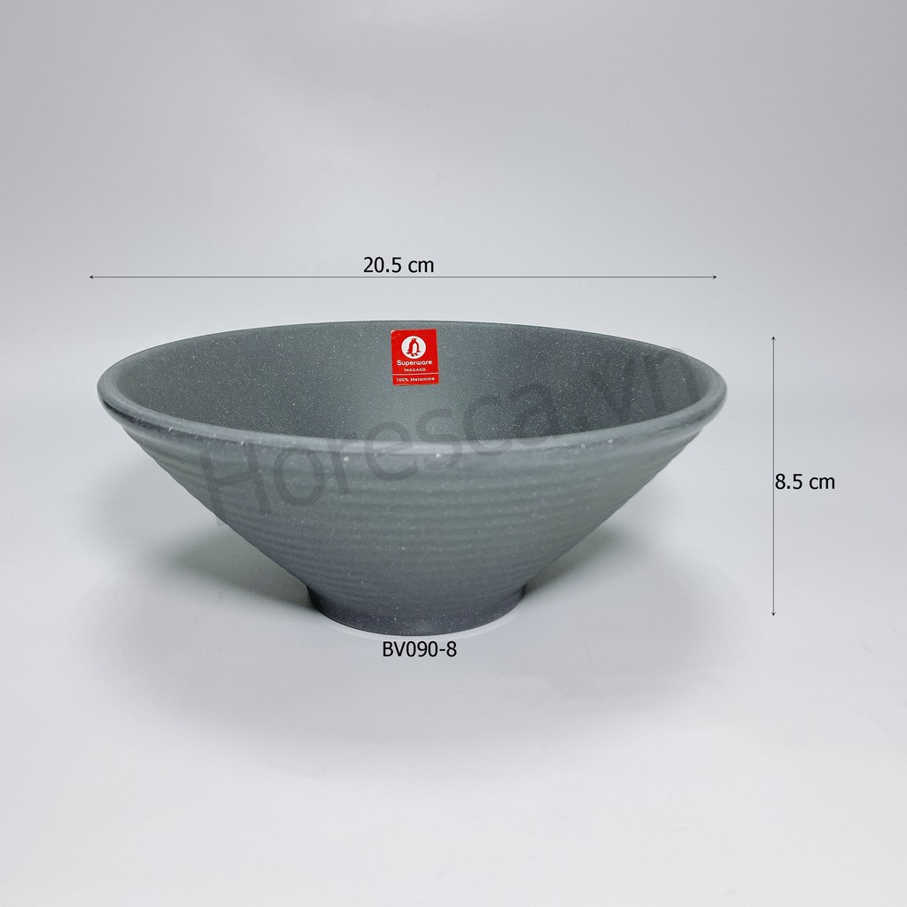 Bộ Bát Tô SUPERWARE Nhựa Phíp 100% Melamine - Dark Grey