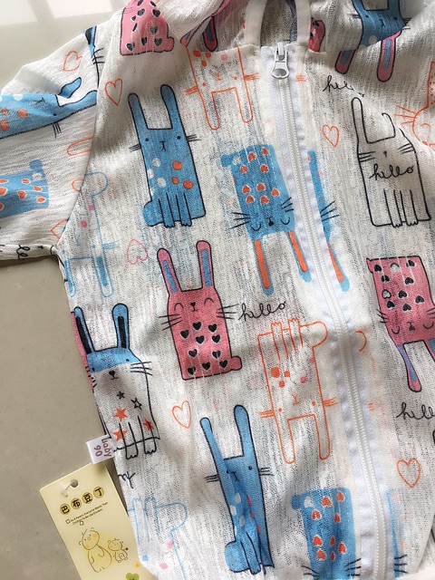 Áo khoác nhẹ, áo chống nắng, hoạ tiết xinh xắn