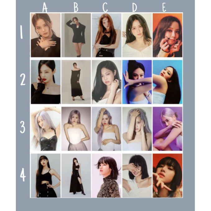 POSTCARD BLACKPINK THE ALBUM OFF hình sưu tầm siêu xịn