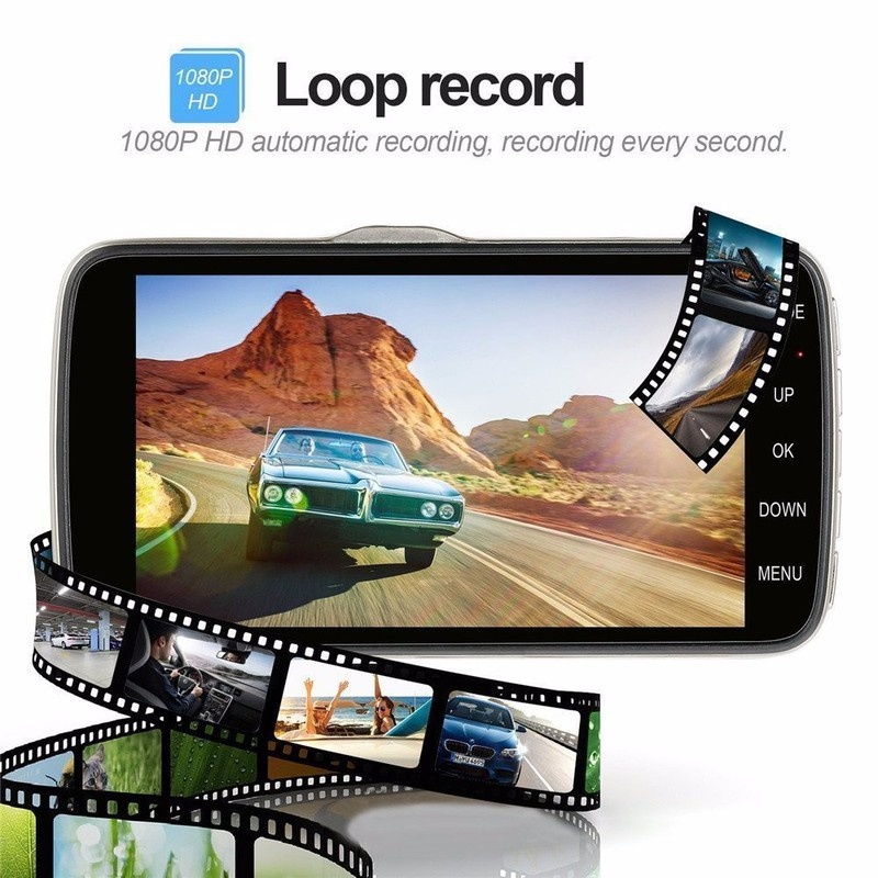 Camera hành trình x004 chuyên dùng cho oto tích hợp màn hình 4 inch có ghi âm trước và sau - Phụ kiện cần thiết cho ô tô
