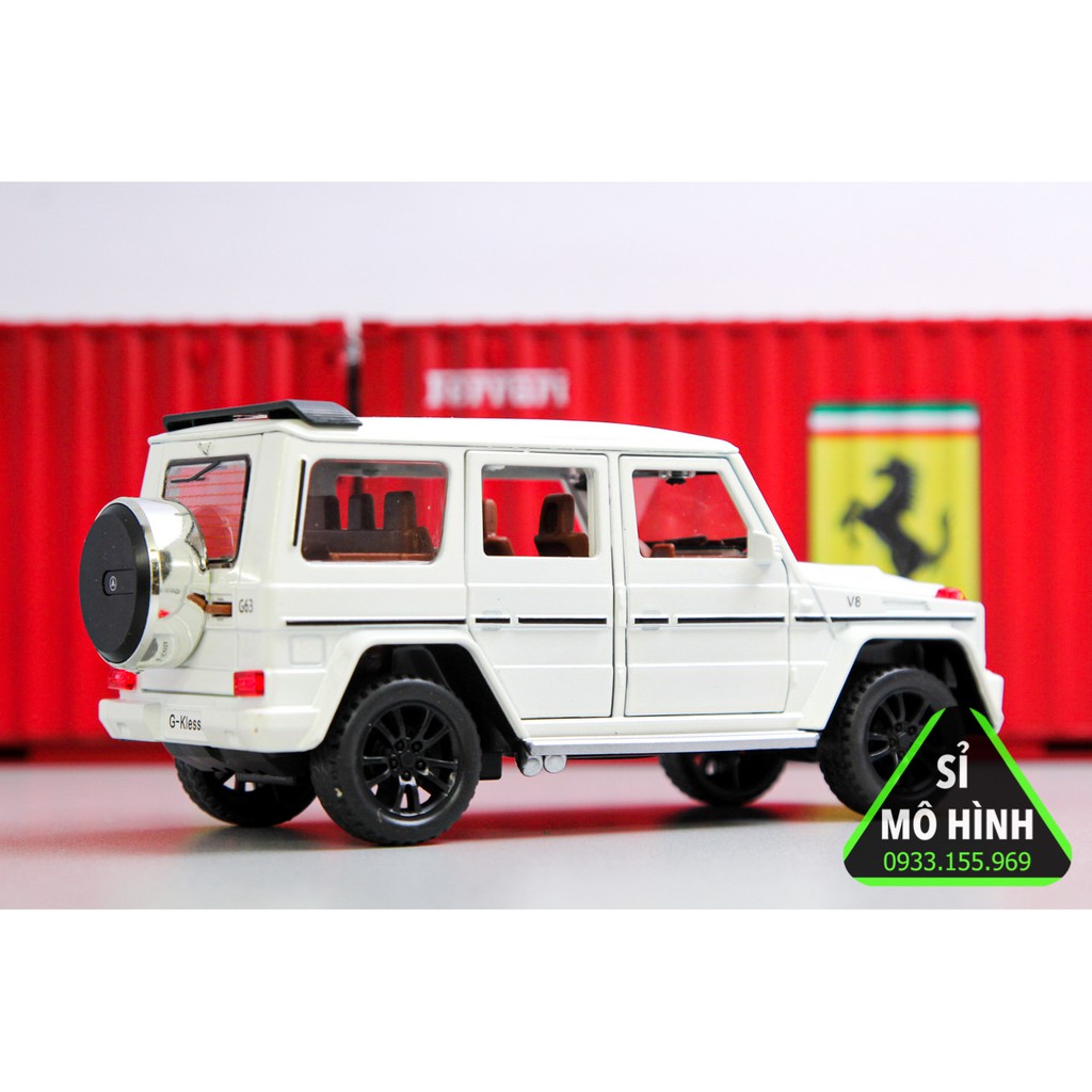 [ Sỉ Mô Hình ] Xe mô hình SUV Mercedes G63 G Klessa 1:32 Trắng