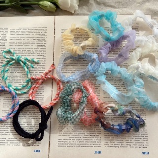 [ẢNH THẬT]💗Dây buộc tóc Mini Scrunchies - chun buộc tóc Hàn Quốc