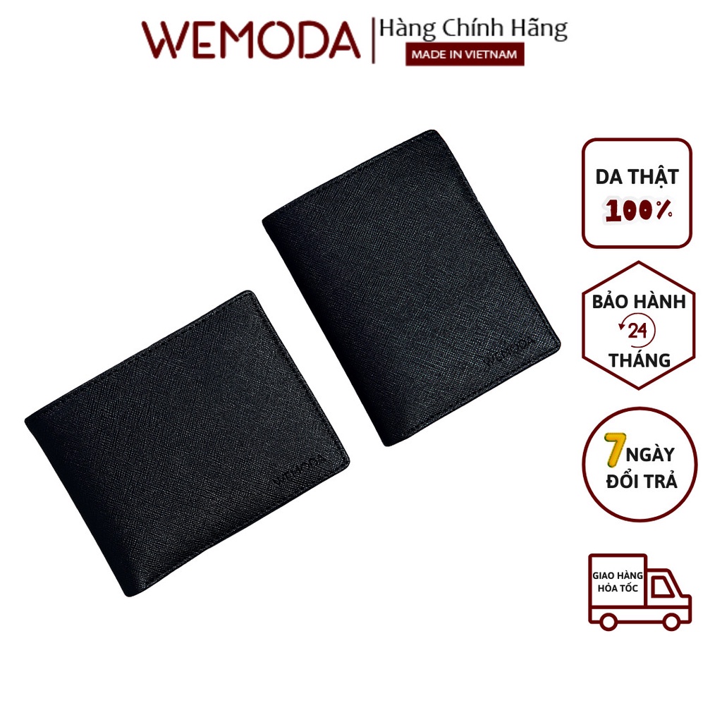 Bóp Nam Da Bò WEMODA cao cấp chống nước chống xước bền đẹp bảo hành 24 tháng