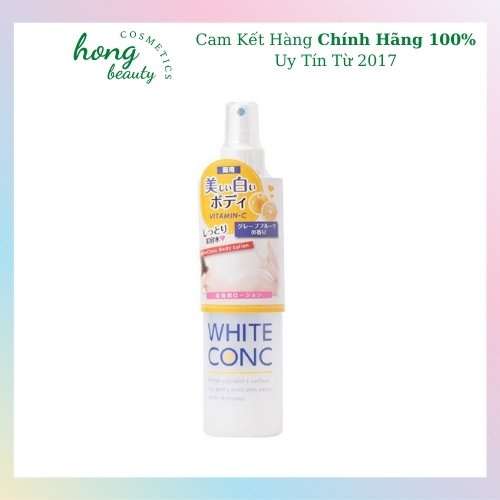 Lotion Xịt Dưỡng Da White ConC Vitamin C 245ml