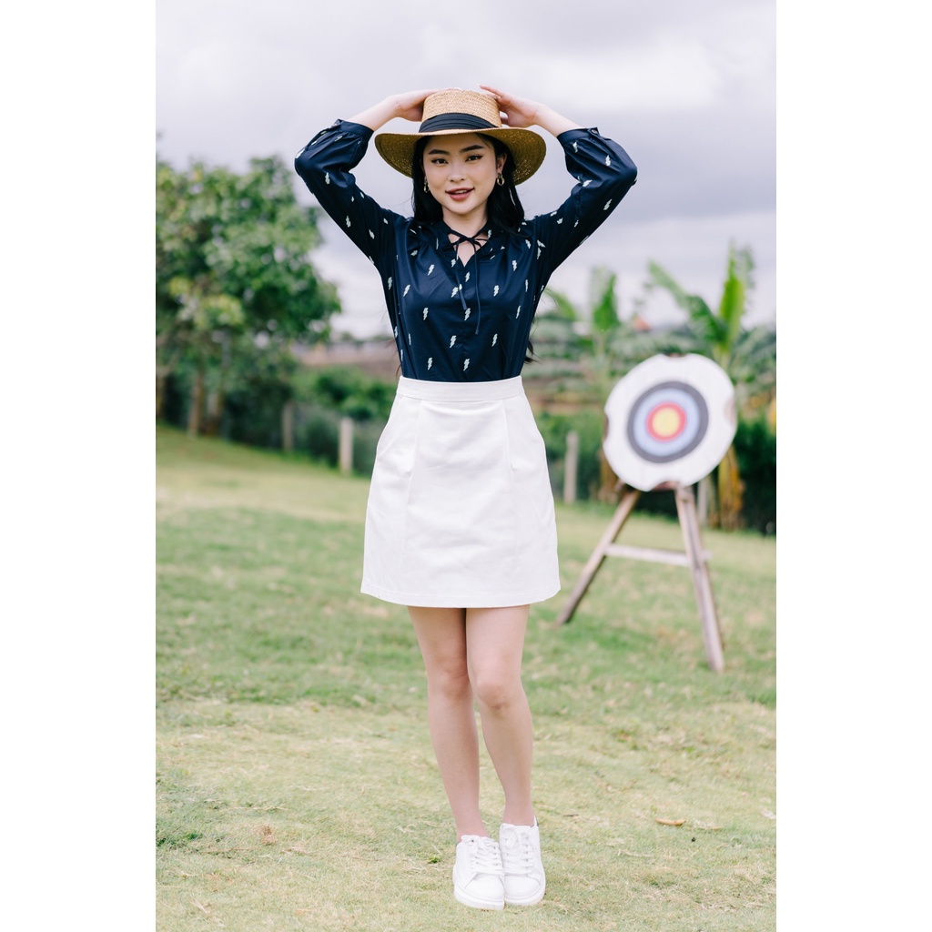 MINX - Áo LiLac String Tie Blouse