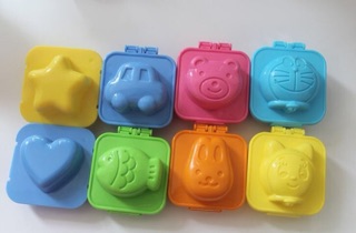 Bộ 6 chiếc khuôn làm cơm Bento cho bé