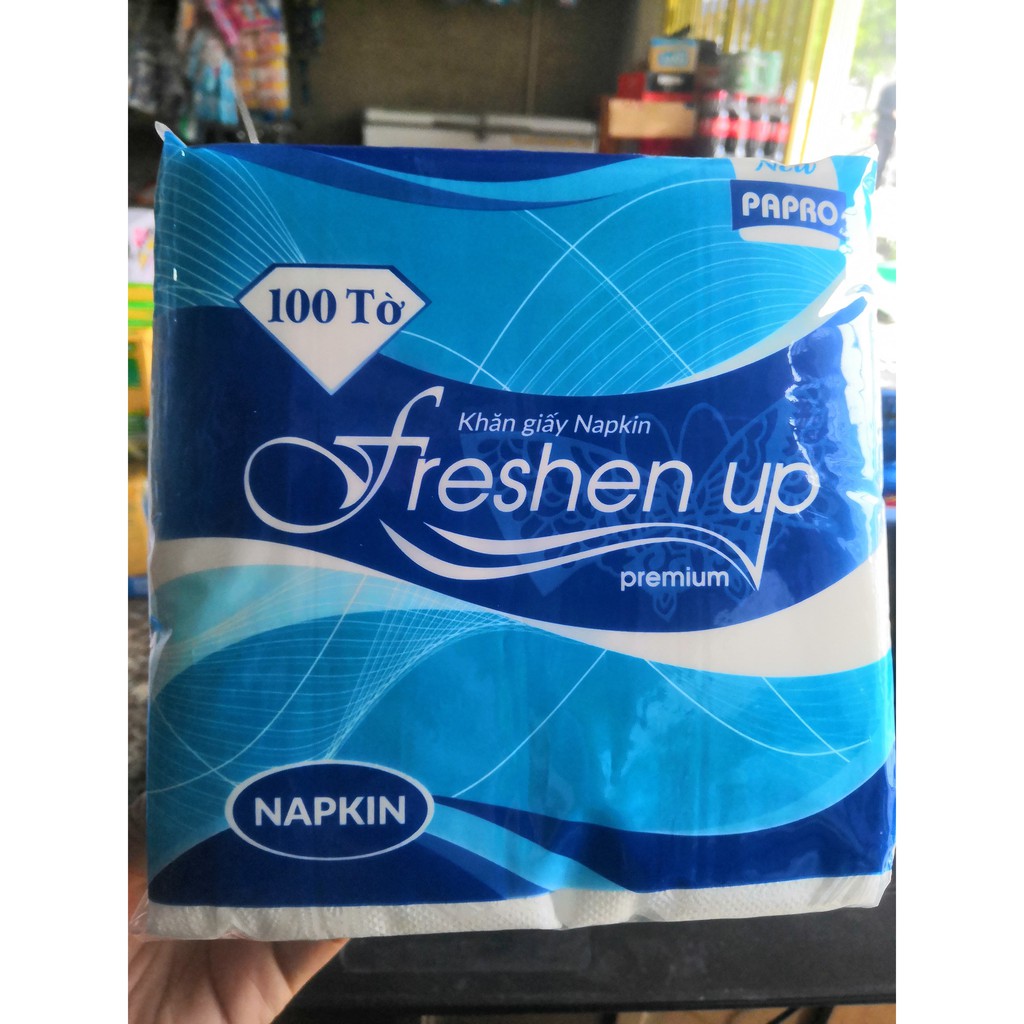 Thanh Hóa - Khăn giấy ăn Freshen up gói 100 tờ 1 lớp