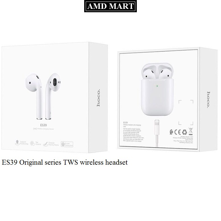 TAI NGHE BLUETOOTH HOCO ES 39 [CHÍNH HÃNG] ORIGINAL SERIES V5.0,ÂM THANH CỰC CHẤT,BẢO HÀNH 1 ĐỔI 1 TRONG 30 NGÀY