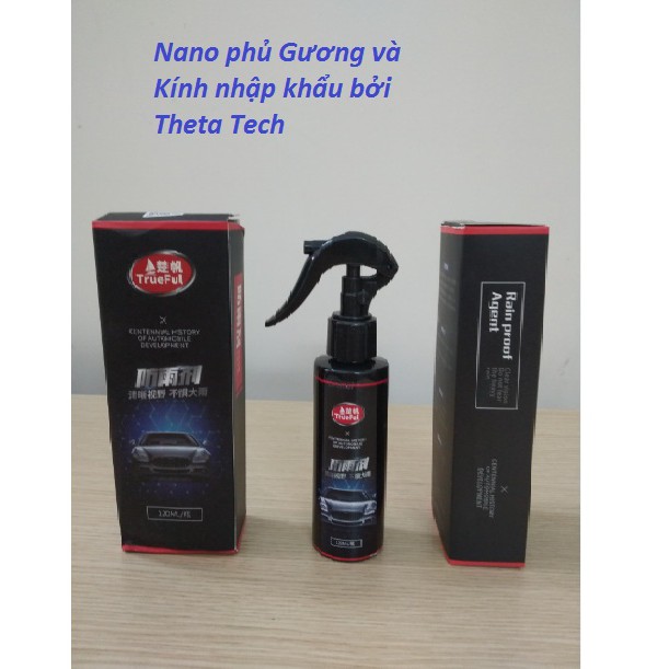 Dung dịch Nano phủ Gương và Kính ô tô công nghệ Nhât Bản - TrueFul 120 mL [Xả kho]