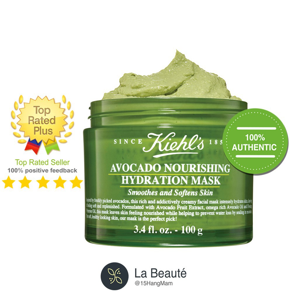 Kiehl's Avocado Nourishing Hydration Mask - Mặt Nạ Cung Cấp Độ Ẩm Cho Da 100ml