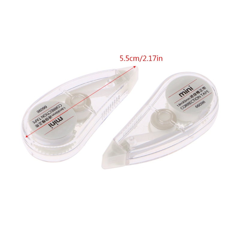 Bộ 2 Bút Xóa Kéo Mini Màu Trắng Dễ Thương Tiện Dụng Cho Văn Phòng / Trường Học