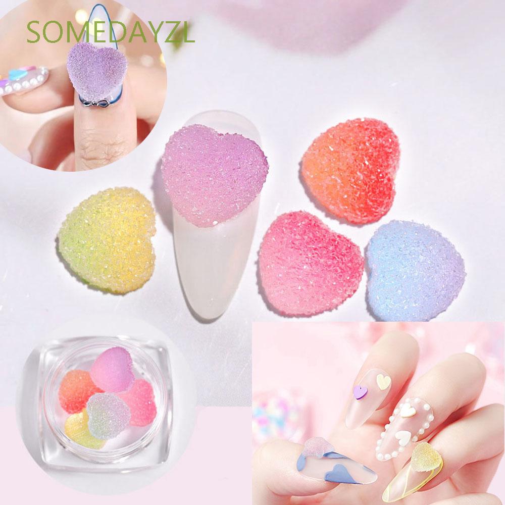 [Hàng mới về] Phụ kiện trang trí móng tay 3D nhiều màu sắc dễ thương cho nữ