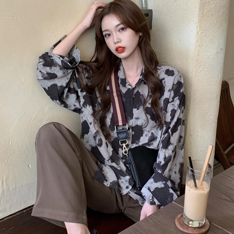 Áo Sơ Mi Nữ Dài Tay Cổ Bẻ Thời Trang Hàn Quốc