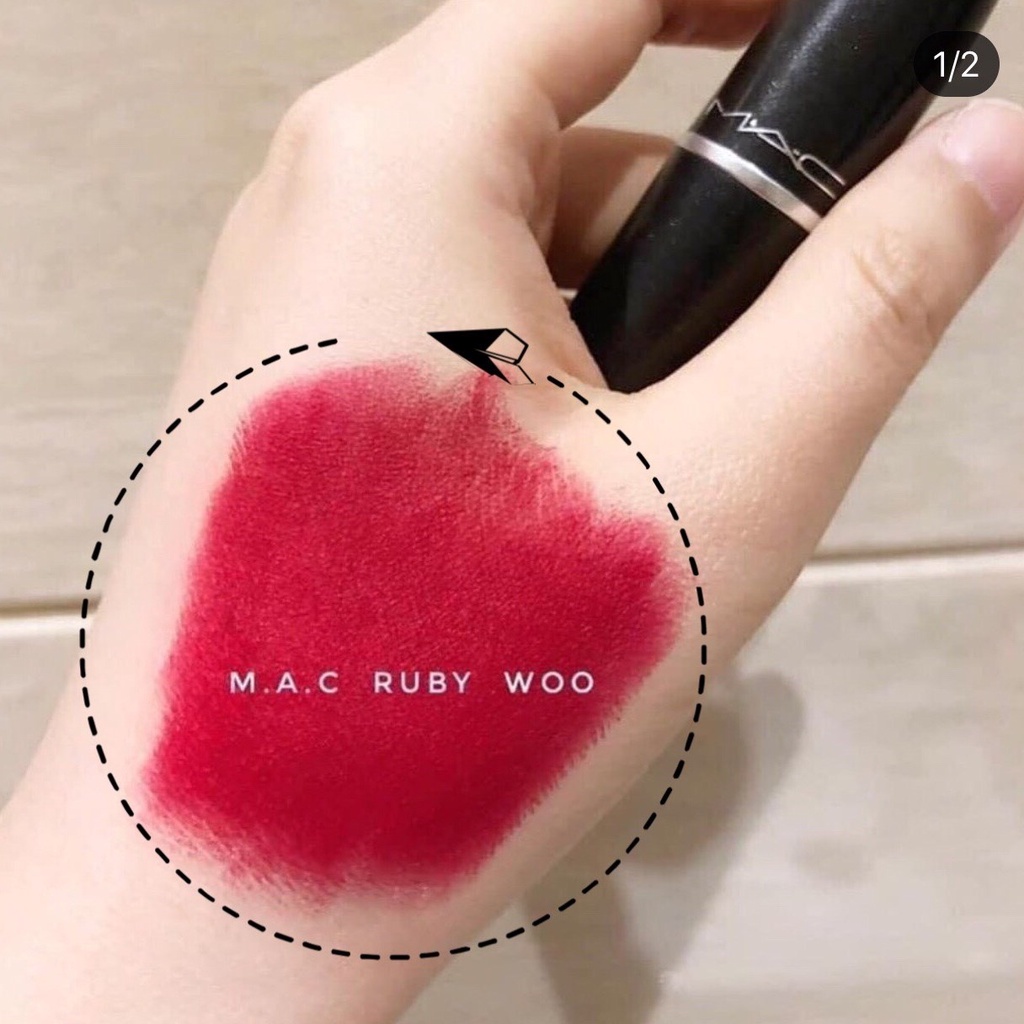 Son Thỏi Mac màu Ruby Woo Hàng Chính Hãng