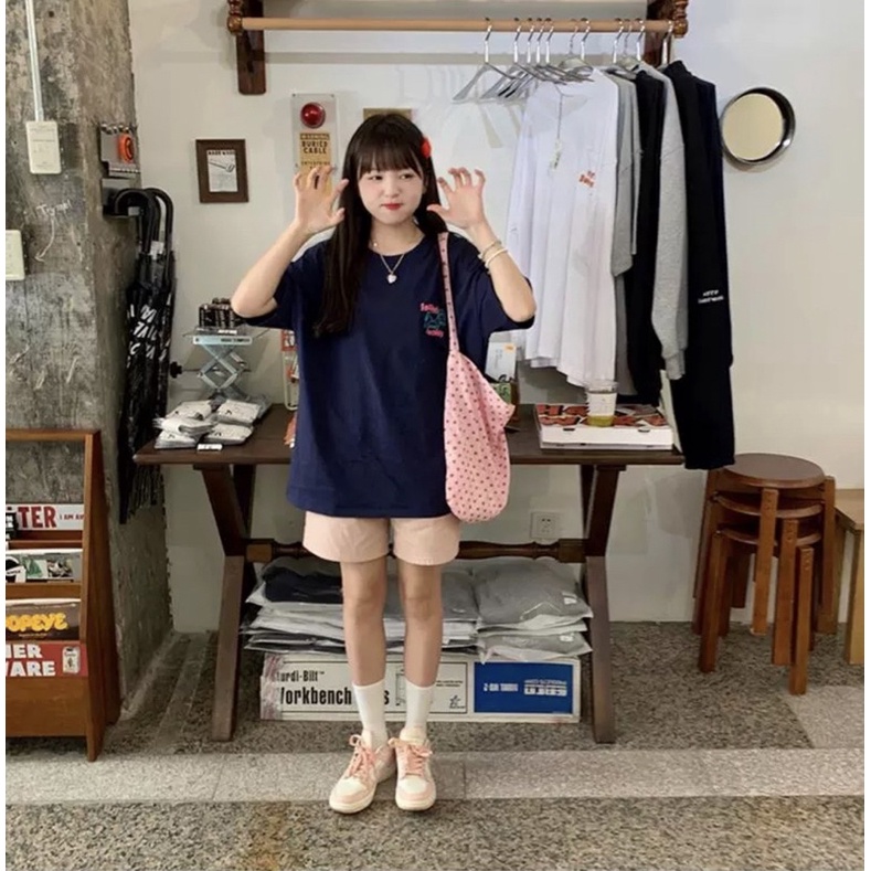 Set Thun Friend Indeed Nữ [FREESHIP]  Bộ đồ áo phông form rộng kèm short suông hàn quốc đẹp Ulzzang