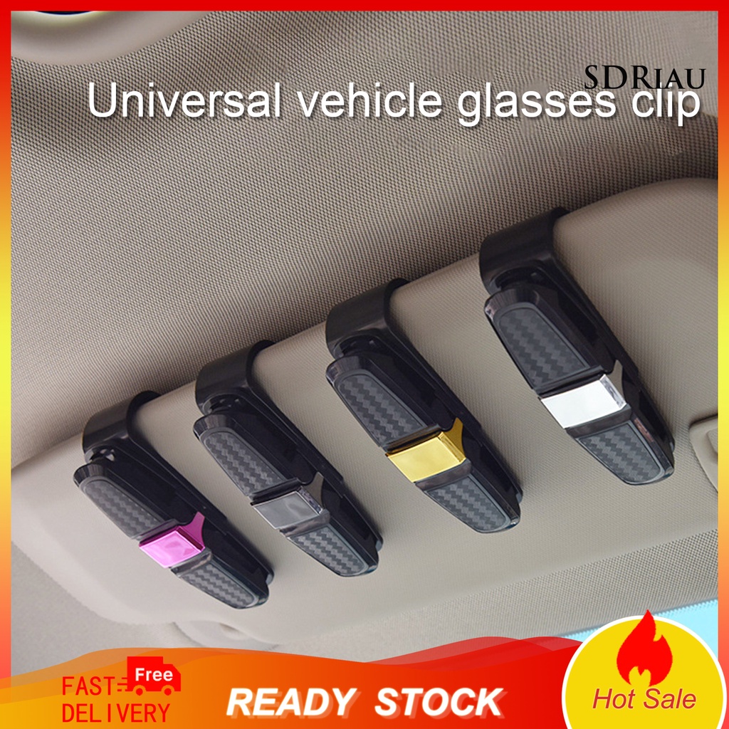 Kẹp giữ mắt kính / thẻ xoay 360 độ thông minh tiện lợi cho xe hơi
