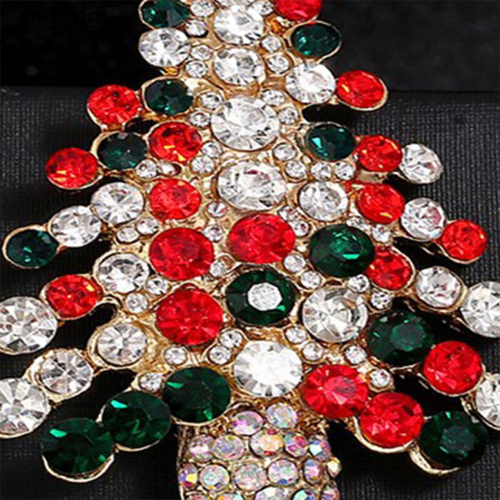 pufang Elegant Portable Christmas Pins Wreath Ladies Brooches Lots Shape Brooch Pin .