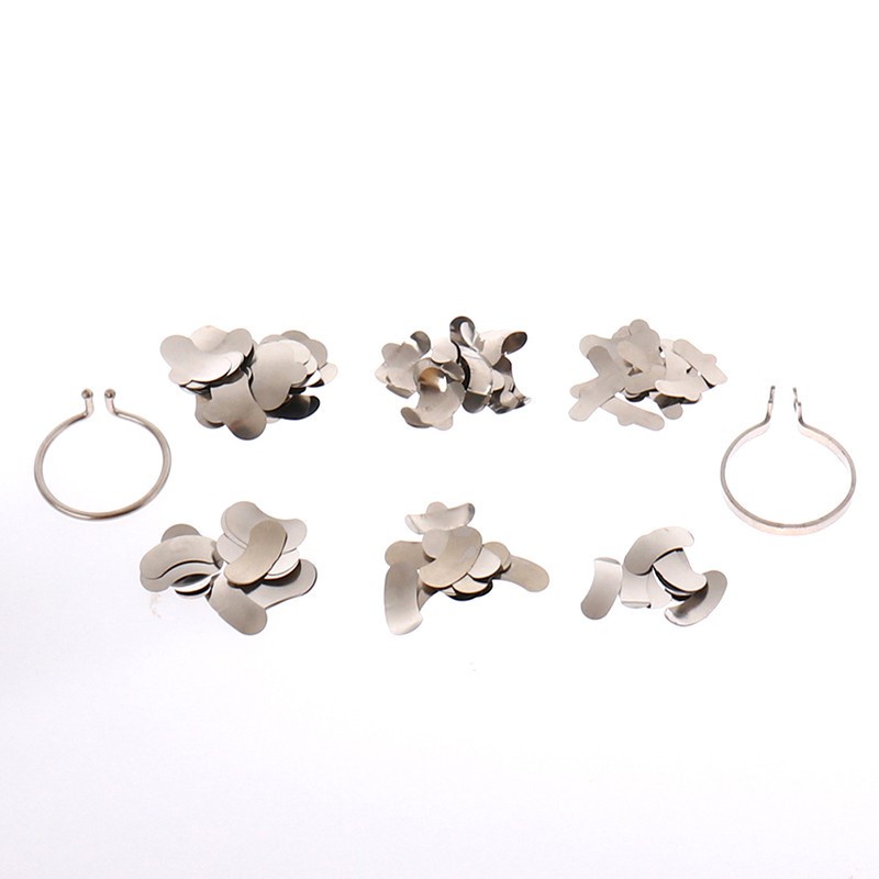 Bộ 100 Vòng Kim Loại Dùng Trong Nha Khoa Số 1.398 + 2 Vòng