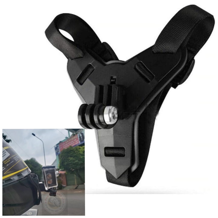 Mount Gắn Cằm Camera Hành Trình,Điện Thoại, Đai Gắn Camera Hành Trình Lên Cằm Nón Bảo Hiểm, Mount Gắn Cằm Nón Fullface.