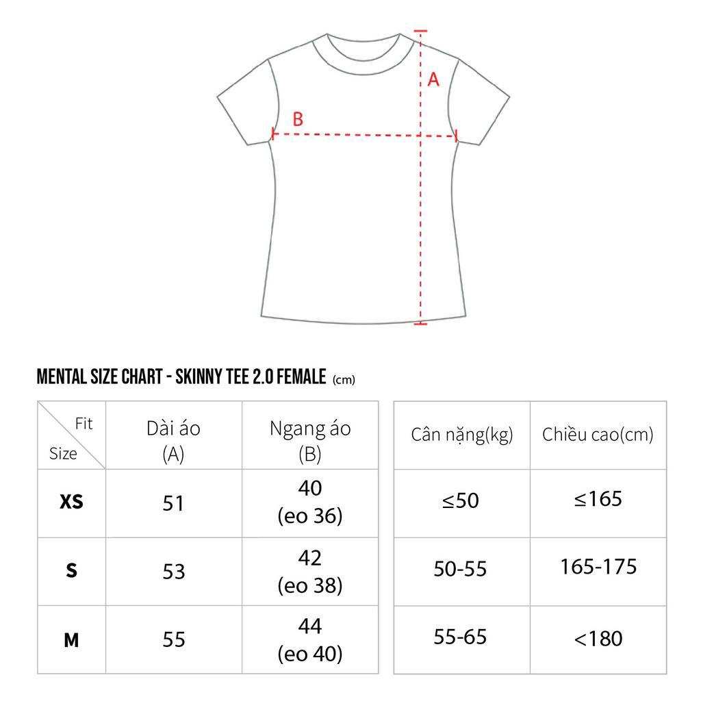 Áo Thun Nữ Ép Chữ Decal MENTAL®️ - MOTIF Baby Tee
