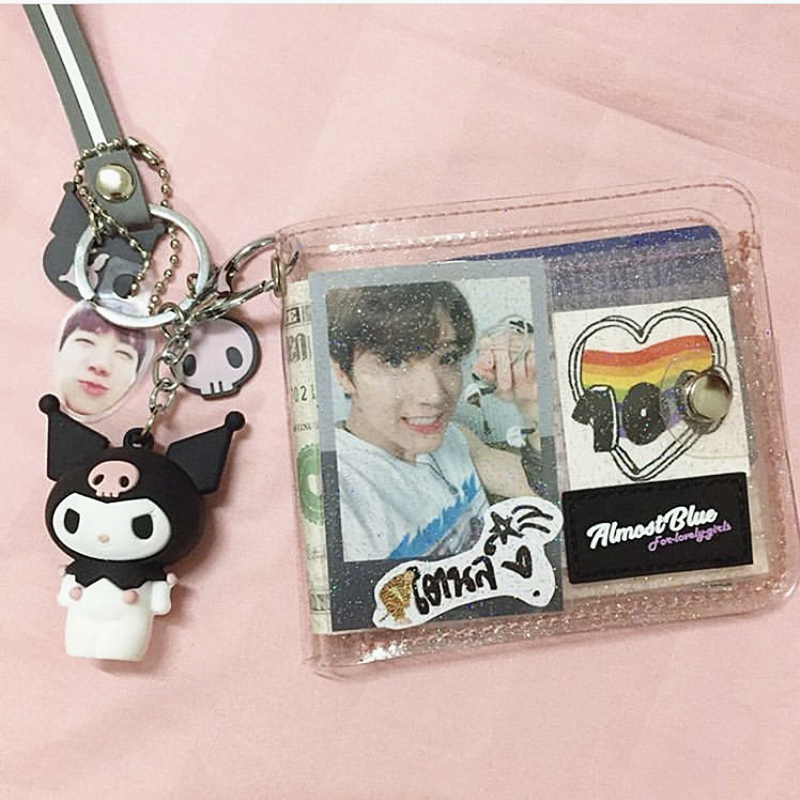 Bao đựng thẻ ảnh phong cách dành cho nhám nhạc KPOP BTS BLACKPINK EXO làm từ nhựa PVC trong suốt
