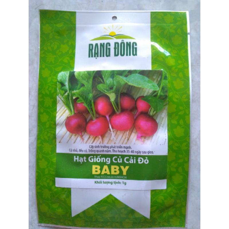 Hạt giống củ cải đỏ baby