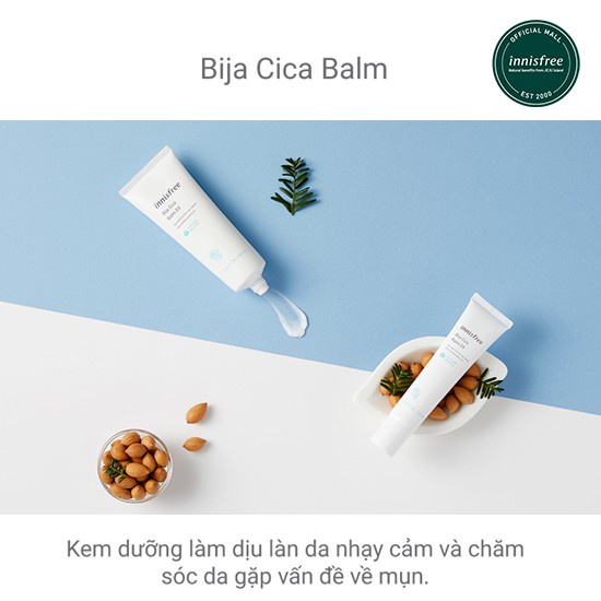 [Mã COSIF05 giảm 10% đơn 400K] Kem dưỡng làm dịu da innisfree Bija Cica Balm EX 40ml