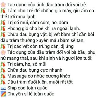 Combo 2 chai tinh dầu tràm