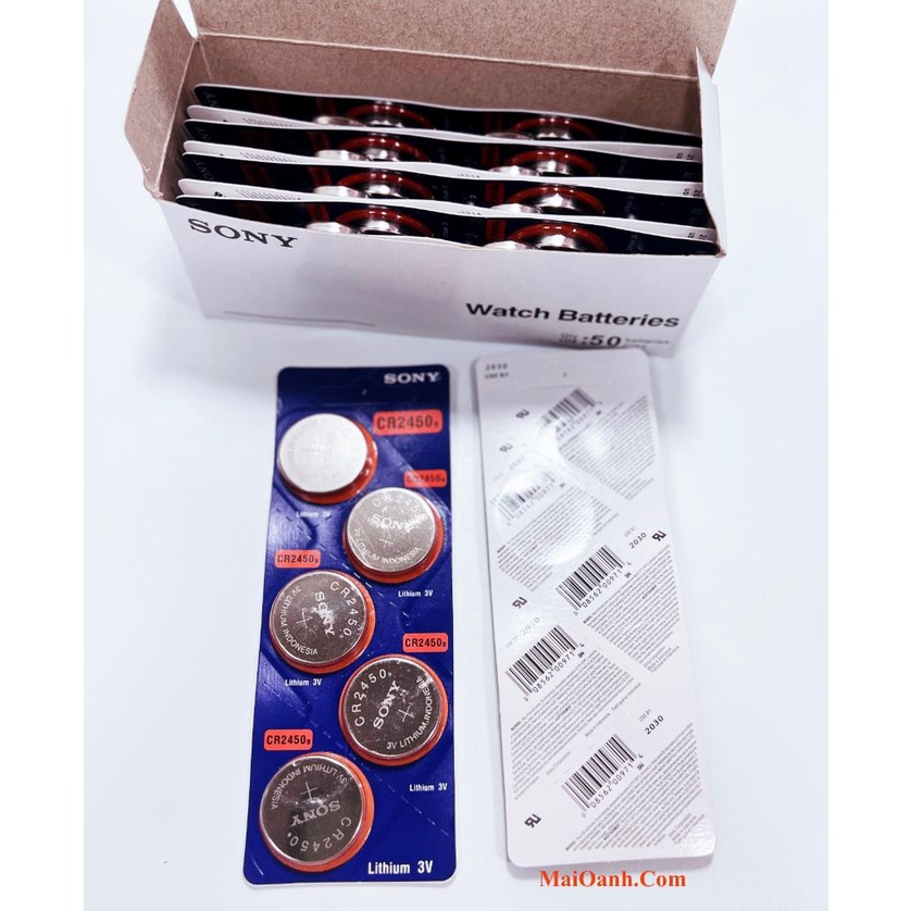 Pin CR2450 B Sony 3V Lithium Chính Hãng - Made In Indonesia