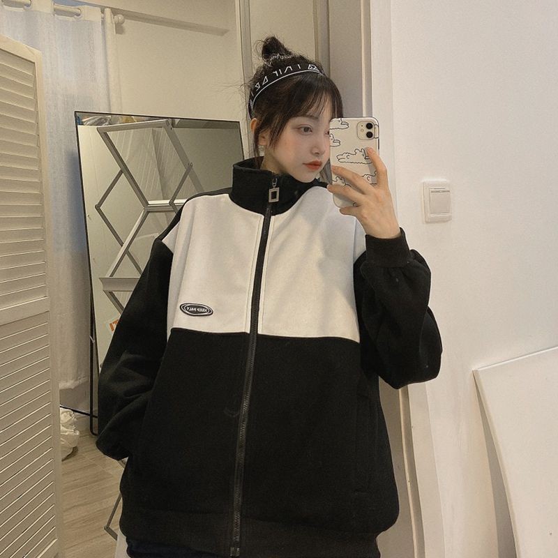 (order) ÁO KHOÁC NỈ ULZZANG 2 MÀU HÀNG QUẢNG CHÂU