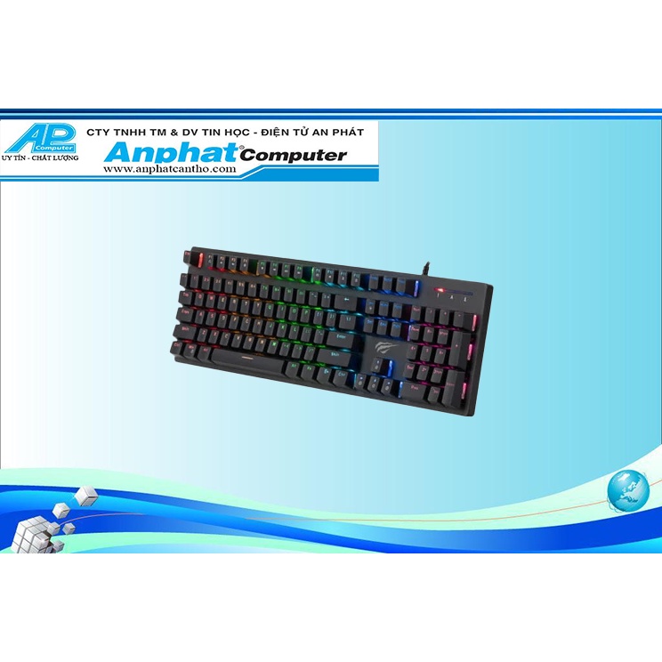 Bàn phím cơ Gaming Havit KB858L Blue Switch - Hàng Chính Hãng - Bảo hành 12 tháng