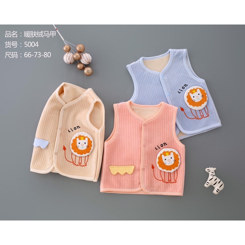 Áo gile nhung Quảng Châu siêu ấm, mềm, mịn cho bé Trai/ gái (5-13kg)