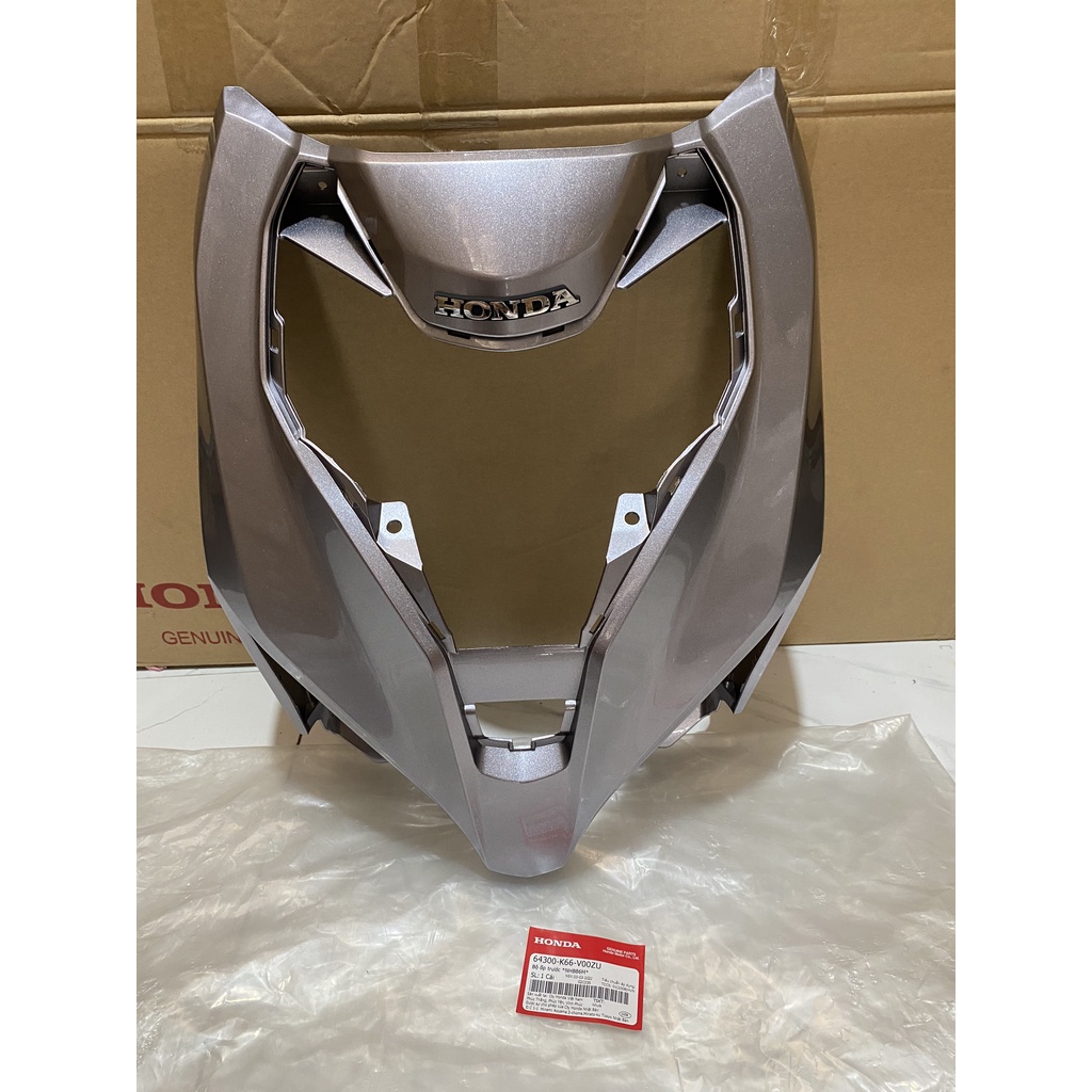 Bộ ốp trước - mặt nạ to HONDA AIR BLADE 125 năm 2017 màu Ghi bạc. *NHB86M* 64300K66V00ZU