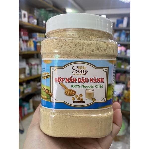 HỦ 500gr BỘT ĐẬU NÀNH RANG TAY NGON THƠM