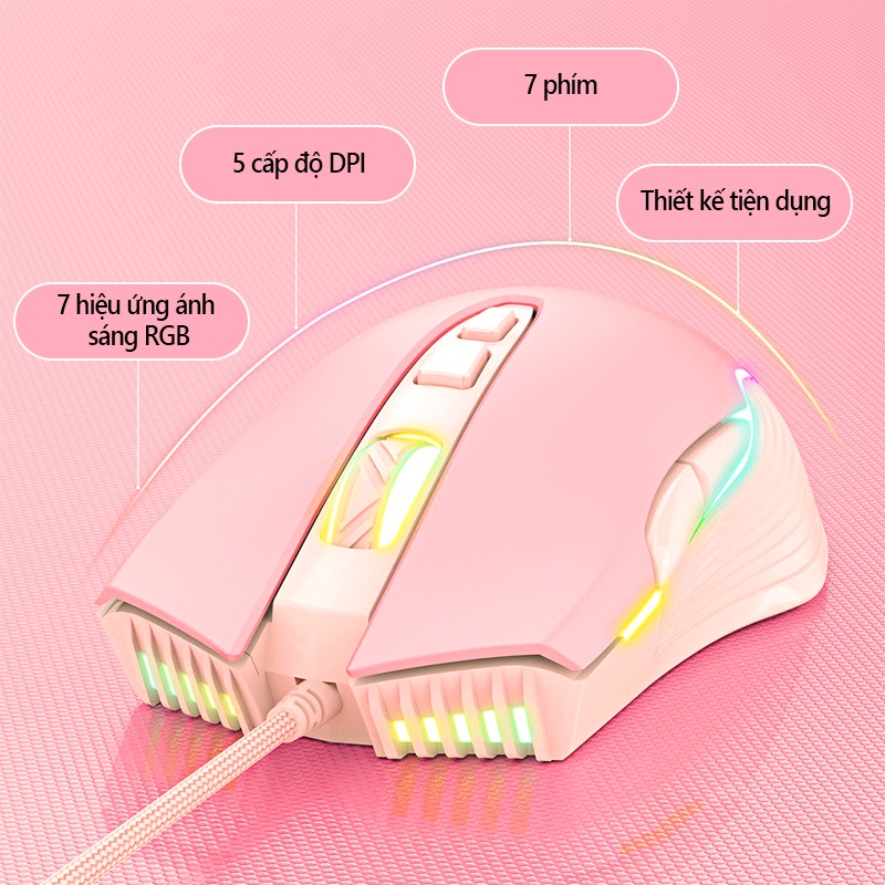 ONIKUMA CW905 Chuột Chơi Game Có Dây Thể Thao Điện Tử Có Đèn Nền RGB Cho Máy Tính Xách Tay/PC bảo hành 24 tháng