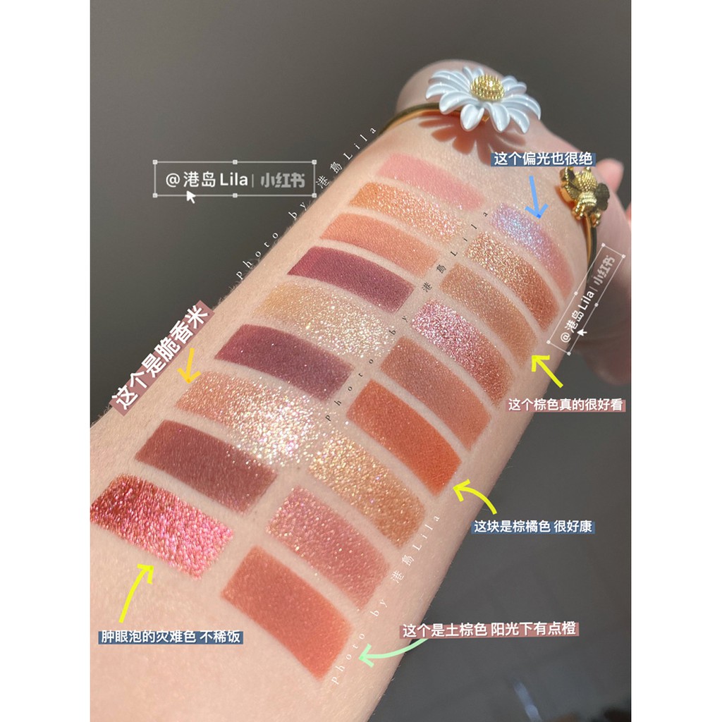 Bảng Phấn Mắt DIKALU 18 Ô Naughty Nude Màu hoa hồng tone cam đỏ Flower Fire Night 20g | BigBuy360 - bigbuy360.vn