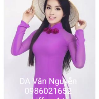 Áo Dài 4 tà trơn
