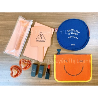 [Sẵn] Gương, son mini kiss woo