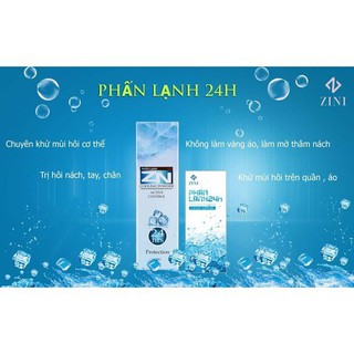 Phấn LẠNH ZINI KHỬ Hôi Nách, Hôi Chân vĩnh viễn 50G