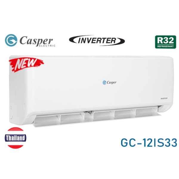 Điều hoà 2 chiều Inverter Casper 12.000BTU (1,5HP) GH-12IS33 - Mới 2022 - Bảo hành 3 năm.