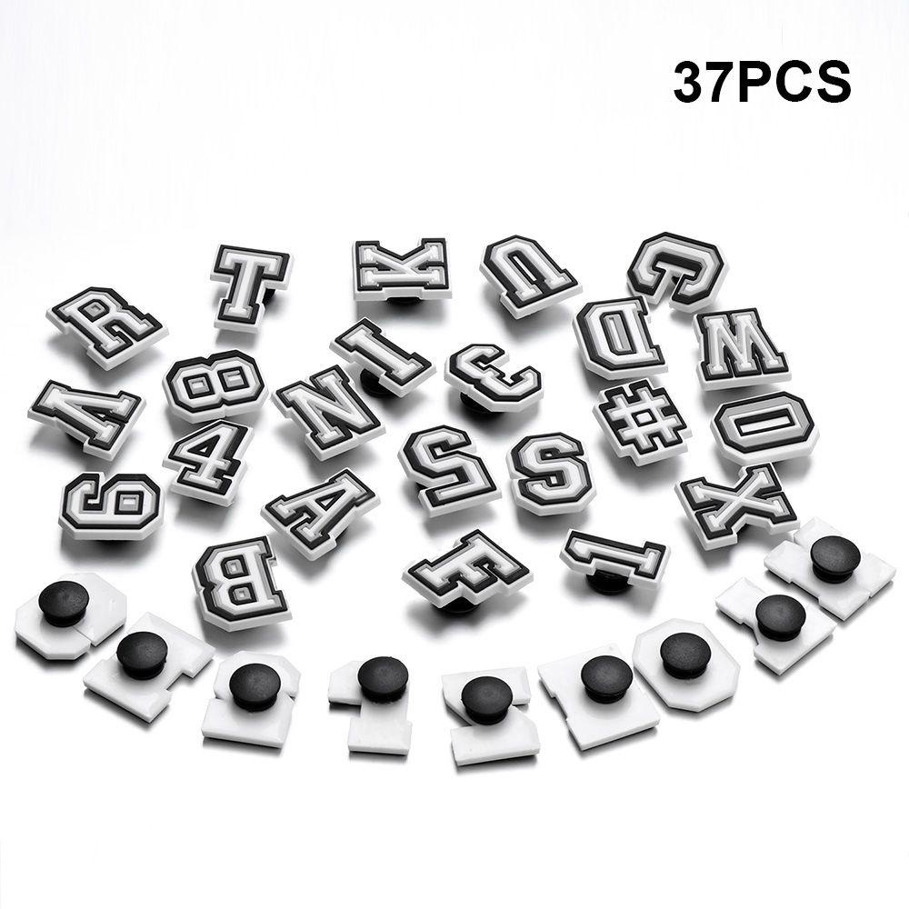 Phụ Kiện Trang Trí Giày Bằng PVC Hình Số Làm Đẹp Charms