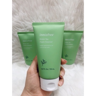 Sữa rửa mặt làm sạch từ trà xanh đảo Jeju Innisfree Green Tea Foam Cleanser 150ml - NEW