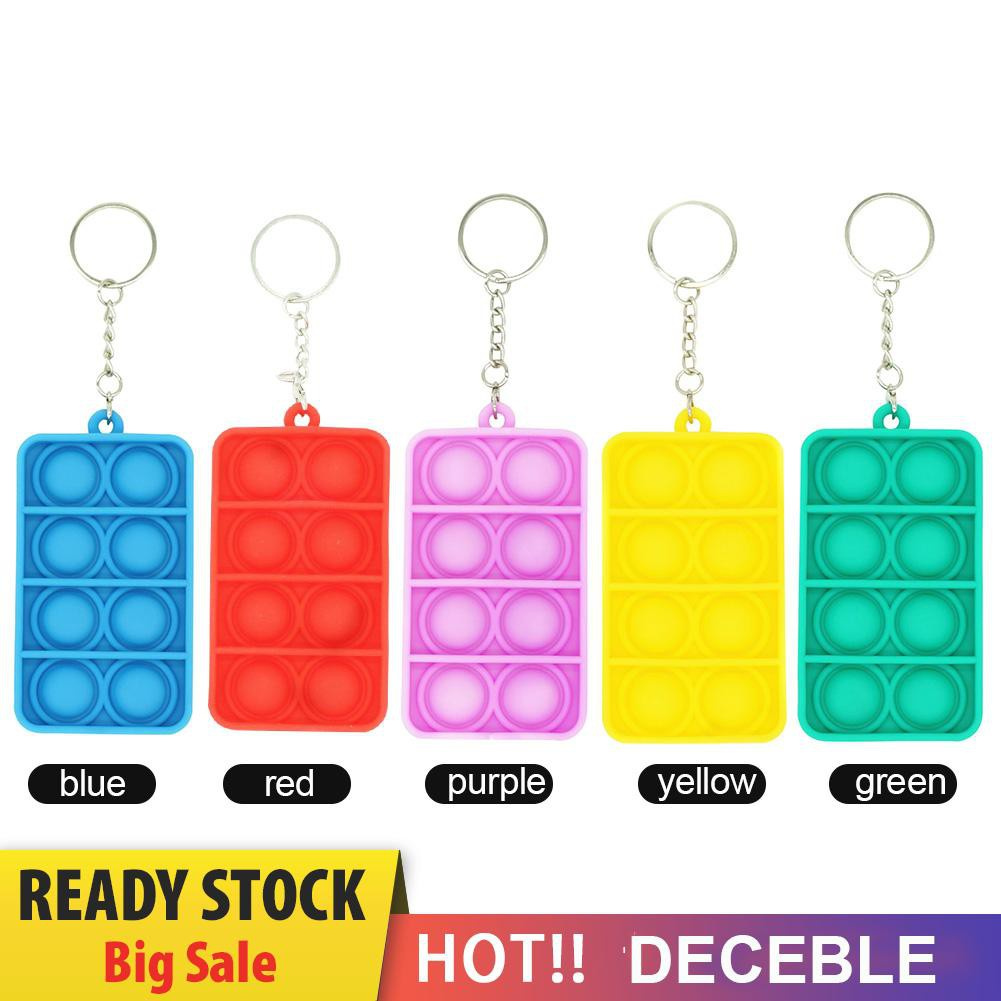 Pop It Fidget Đồ chơi Rectangle Push Bubbles Đồ chơis Autism Anti-Stress Sensory Đồ chơis Mini Pendant